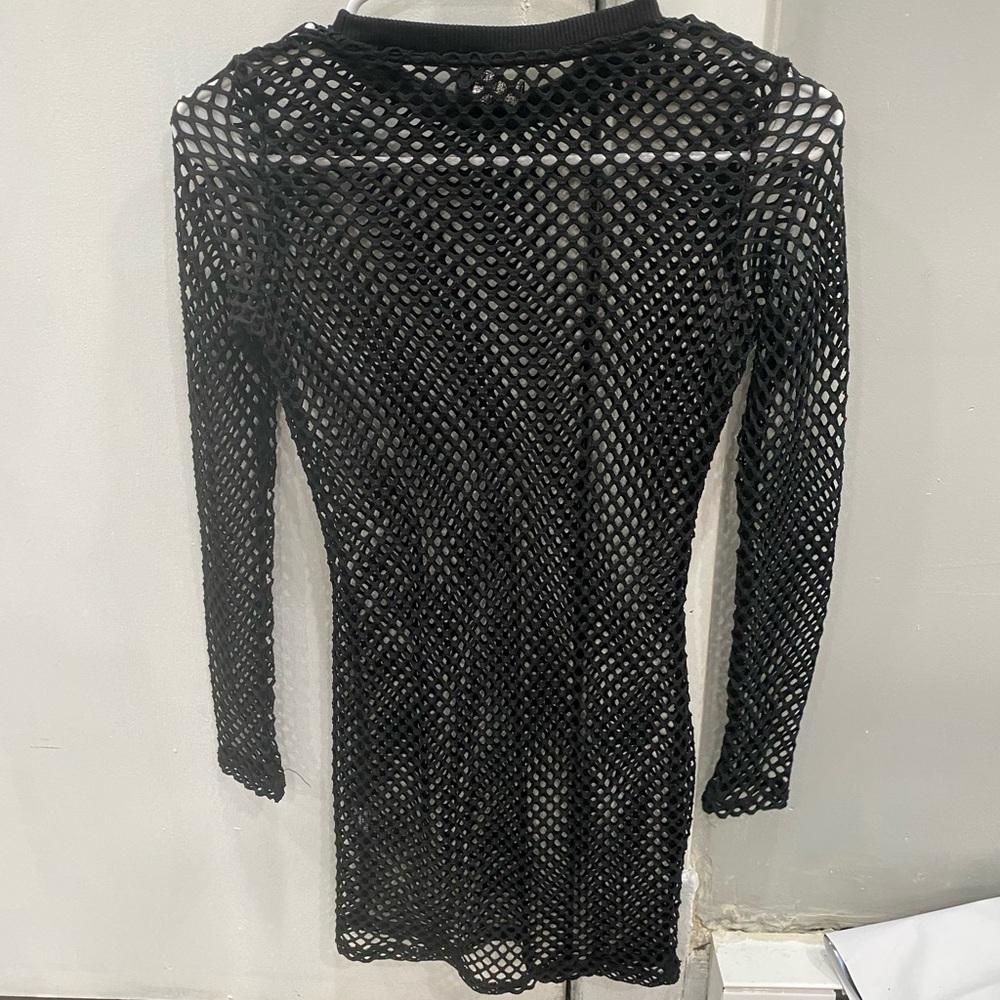 Net swimsuit coverup
